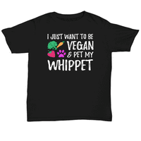Whippet куче мама веган тениска забавна вегетарианска идея за подарък