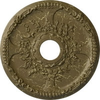 Екена Милуърк 18 од 1 2 ИД 3 8 п Антиохийски таван медальон, ръчно рисуван Мисисипи кален пращене