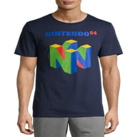 Нинтендо лого мъжка и голяма мъжка графична тениска
