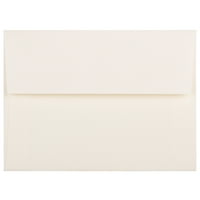 Хартия И Плик Пликове За Покани Стратмор, 1 2, Естествено Бяло Бельо, Пакет 50
