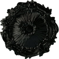 Екена Милуърк 3 4 од 3 8 п Плимут таван медальон, Ръчно рисувана Черна перла