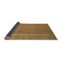 Ahgly Company Indoor Square Oriental Brown Modern Area Rugs, 3 'квадрат