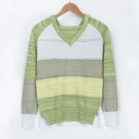 Cuoff блузи за жени с лек цветен блок качулка пуловери качулки пуловер суичъри дамски върхове зелени s