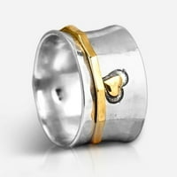 Frehsky пръстени винтидж сърце вдъхновение дами мъжки пръстен за декомпресия на пръстен