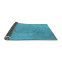 Ahgly Company Indoor Square Oriental Light Blue Industrial Area Rugs, 4 'квадрат