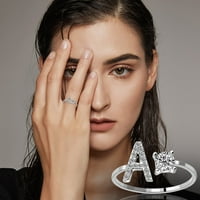 Lroplie пръстени за жени момичета, способни да отварят писма с диамантени бижута, подаръци за пръстени