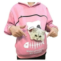 OALIRRO Сладки върхове за жени жени 橲 橲 Суитчър за животни торбичка за качулка носят котка дишаща пуловер блуза