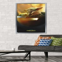 Междузвездни войни: Мандалорският сезон - Грогу в плакат за стена на шушулката, 22.375 34 рамки