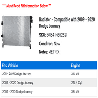 Радиатор - съвместим с - Dodge Journey