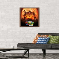 Филмът на Super Mario Bros. - Плакат на World Art Wall на Bowser, 14.725 22.375 рамки