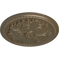 Екена Милуърк 7 8 од 1 2 П Суиндън таван медальон, ръчно рисувано топло Сребро