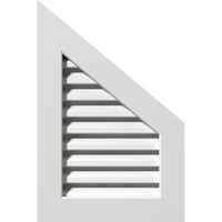Екена Милуърк 30 в 36 х половин връх горна дясна стъпка: функционален, ПВЦ Гейбъл отдушник в 1 4 плоска рамка