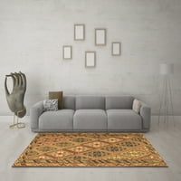 Ahgly Company Indoor Square Персийски кафяви традиционни килими, 8 'квадрат