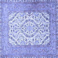 Ahgly Company Machine ПРОЧАВАНЕ НА ВЪЗДЕЙСТВИЯ ПЕРСИНСКИ Сини традиционни килими, 8 '12'