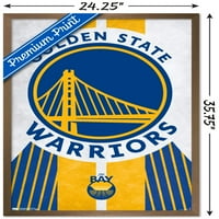 Golden State Warriors - Плакат за стена на лого, 22.375 34
