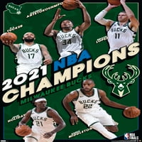 Милуоки Бъкс-стенен плакат на НБА, 22.375 34