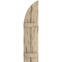 Екена мелница 11 в 64 н дървен кипарис две дъски Съединени борда-н-Батен в квартал кръгла арка Топ Фау дърво щори, грунд тен