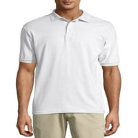 Hanes Men's EcoSmart с поло риза с къс ръкав, до размер 6XL