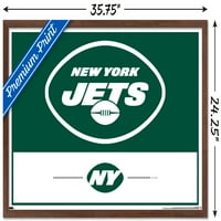 Ню Йорк Джетс-Лого Плакат За Стена, 22.375 34