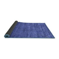 Ahgly Company Indoor Square Oriental Blue Industrial Area Rugs, 6 'квадрат