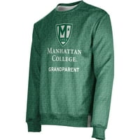 Мъжки зелени Манхатън Джаспърс Баба и дядо име капка Crewneck пуловер суичър