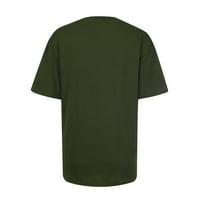 Кратка риза лято Октоберфест Суитчърс на екипажа Графични тийнейджъри свободни годни основни върхове Модни букви отпечатана ежедневна
