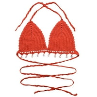 IOPQO SWIMSUIT WOMER New Fashion Gully Out Pure Hand-Woven Shell Top Bikini Bikini комплекти за жени