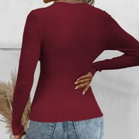 Пуловери на Caicj за женски слаб плъзгащ се пуловер с квадратни цветове през есента и зимата сладки пуловери