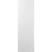 Екена Милуърк 15 в 56 з вярно Фит ПВЦ диагонална ламела модерен стил фиксирани монтажни щори, бял