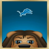 Detroit Lions - S. Preston Mascot Roary Wall Poster, 22.375 34