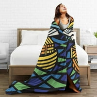Noah Ark Flood Rainbow Anti-Pilling Flannel Bed Throing Одеяла-диван-ultra-soft micro руно диван легло къмпинг за пътуване одеяло