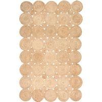нулум Друзила ръчно тъкани Юта акцент килим, 3 '5', естествен