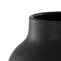 Рая масивна рустикална керамична ваза, комплект от 3, дървени въглища и бежово