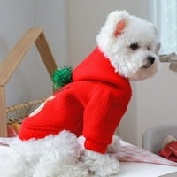 Коледни малки кучета пуловери женско момиче топли пуловери пола топла куче принцеса рокля дрехи Даксшунд Чихуахуа Корги