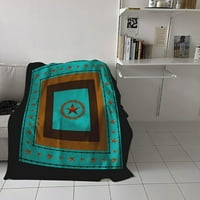 Nosbei хвърлете одеяло за диван диван с леки плюшени размити уютни меки одеяла и хвърля оранжево и сиво абстрактно рисуване