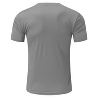 Zuwimk ризи за мъже, тениска за възрастни от мъжки ултра памук с джобно сиво, l
