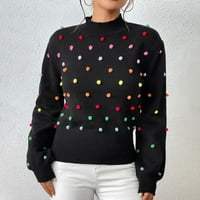 Royallove цветна топка за резба жена плетен пуловер Дамски моден пуловер