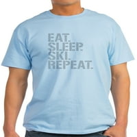 Cafepress - Яжте SLEEP SKI Повторно тениска - Лека тениска - CP