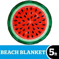 Бигмаут Инк гигантски диня Плаж одеяло, забавно крак широка плажна кърпа идеален за плажа, басейн, езеро и повече, машинно пране