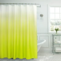 Креативни идеи за дома Жълто зелено Ombre Polyester душ завеса, 70 72