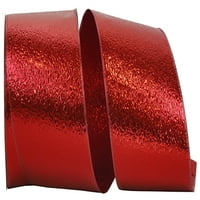 Хартия пластмасова напукана ледена панделка, червена, 6in 50yd, 1 пакет