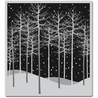 Hero Arts Cling Stamps 4 x4 -Зимни дървета