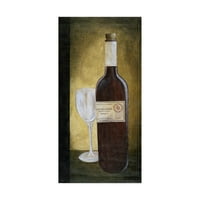 Изкуство 'бутилка Бургон и стъкло' платно изкуство от Пабло Естебан