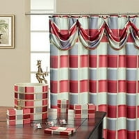 Декоративен шал душ завеса с раирани дизайни 70 , изработени от полиестер