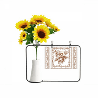Бароково изкуство Цветна рамка Модерен модел изкуствен слънчогледови вази Бутилка за благословение