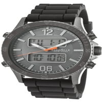 Caravelle New York гледа мъжки цифров хронограф силиконова лента часовник